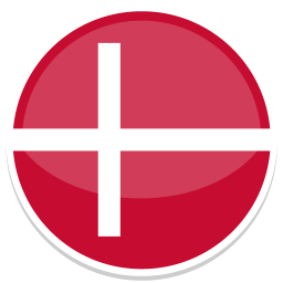 Runder, roter Hintergrund mit einem weißen Kreuz in der Mitte.