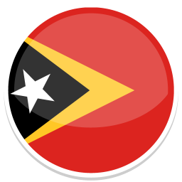 Flag von Timor-Leste mit Schwarz, Gelb, Rot und einem weißen Stern.