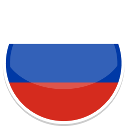 Flag of Russia, mit horizontalen Streifen in Blau, Rot und Weiß.