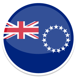 Flag der Cookinseln mit dem Union Jack und einem Ring von 15 Sternen.